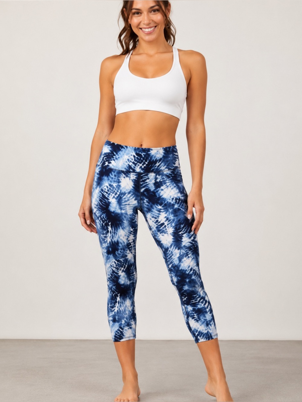 Lands’ End Tie Dye Cropped Leggings